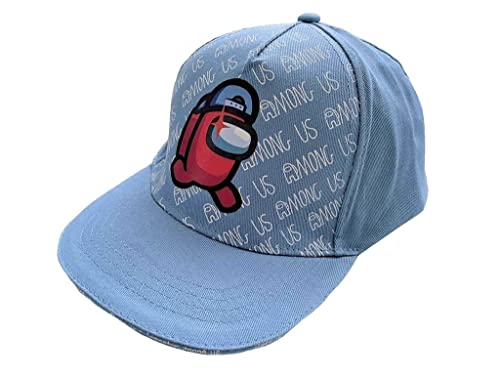 FASHION UK Among Us Baseball Cap (AS3, Numeric, Numeric_56, Light Blue), lightblue, 7
