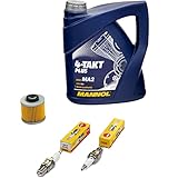 Hersteller-Nummer: 2412 BP7ES. Liefermenge der Zündkerzen: 2 Stück. Lieferinhalt des Wartungspaket inklusive Motoröl: 10W40 Motoröl 4 Liter + Ölfilter MF145 + 2 X Zündkerzen NGK BP7ES wird wie auf dem Produktbild abgebildet geliefert.
