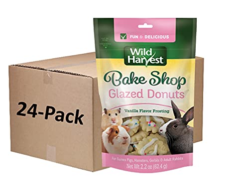 Wild Harvest Food and Unique Edible Treats for Guinea Pigs, Hamsters, Gerbils, and Adult Rabbits 24 Count