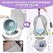 Elzrghs Commode Liners for Bedside Commode, Portable Toilet, Bed Pan, 100 Count Lavender Scented Disposable Potty Chair Liners