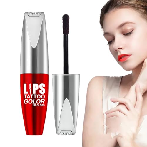 Tinte Labial,Perfilador Labial Pelable de Secado Rápido - Maquillaje Mate con Acabado Natural Resistente al Agua Gel Hidratante para Mujeres Principiantes Belleza Sencilla