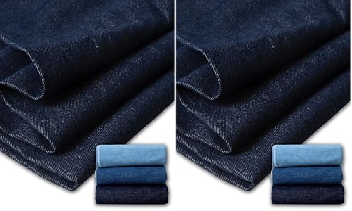Tissu denim en coton bleu d'Italie pour transmettre la passion de la couture fait-main