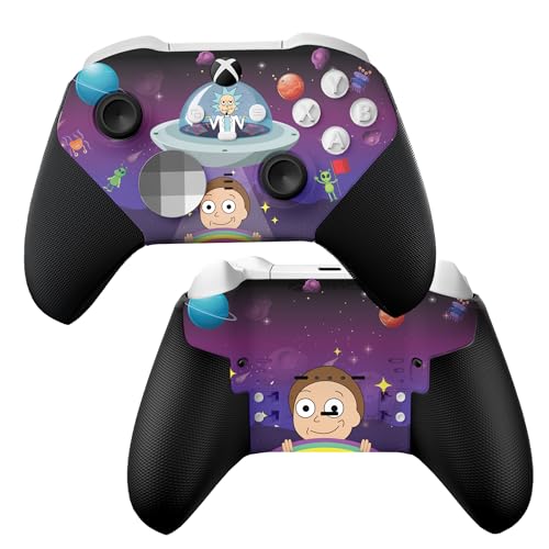 DreamController Riccky &amp; Mortty X-box Elite Controller Series 2 Core Limited Edition Custom Elite Core Controller for X-box One/Series X/S Made with Advance HydroDip Paint Technology(Not Just Skin)