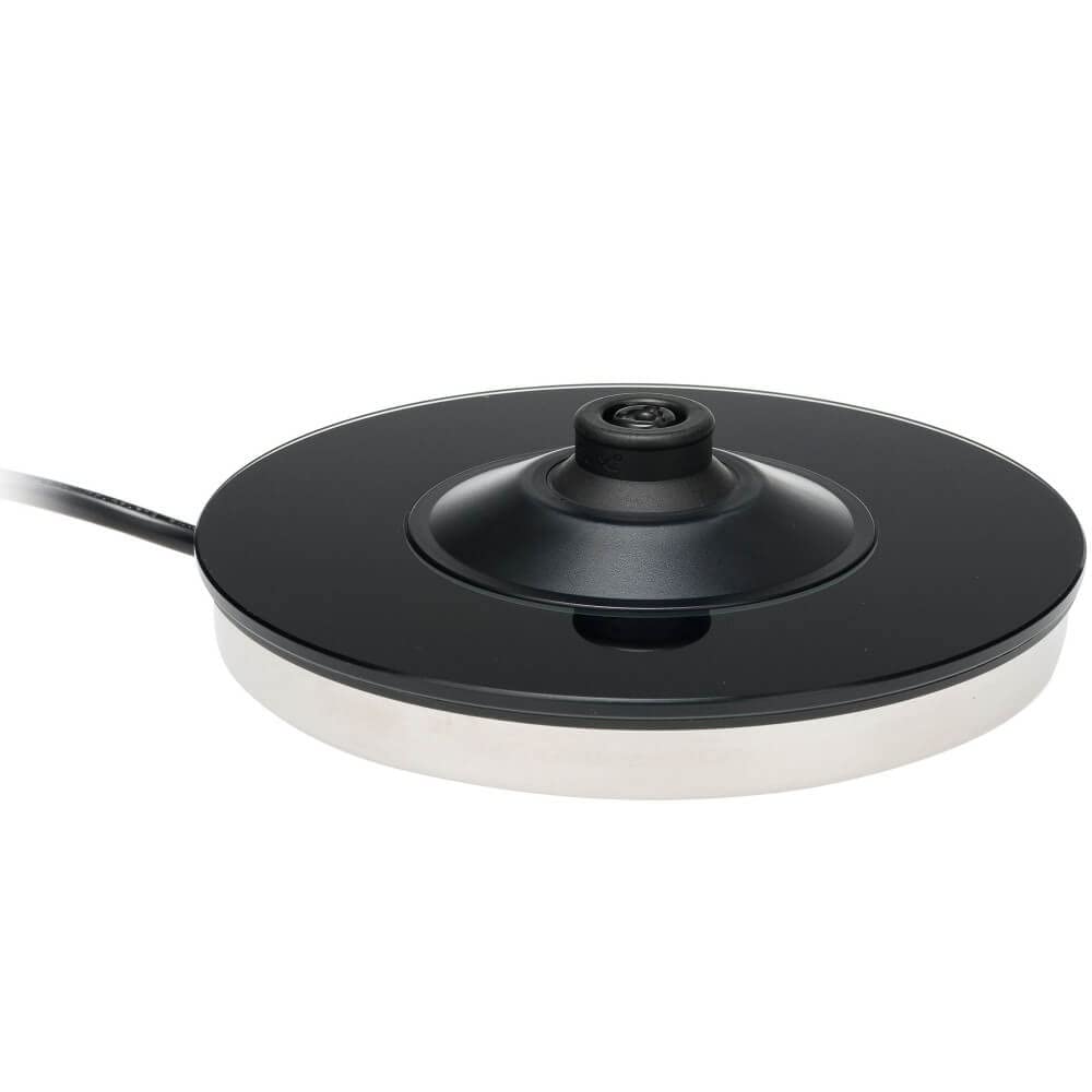 Russell Hobbs Hervidor de Agua Eléctrico Elegance - 1,7 litros, 2200W, Diseño de Cristal, Iluminación Azul, Filtro Extraíble, Base de 360°, Detalles en Acero Inoxidable, Plata - 23830-70