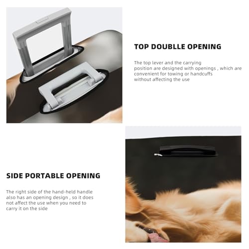 Travel Luggage Cover Suitcase Protector Elastic Washable Golden Retriever Dog Suitcase Cover Anti-scratch Spandex Baggage Covers Fits 18-32 Inch Luggage4
