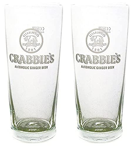 Professional Barware 2 x Crabbies Pint Glass