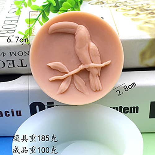 Soap Mold Silicone Candle Mould Craft Diy Handmade Chocolate Candy Cake Mold Bird Parrot (11521) #TOP2