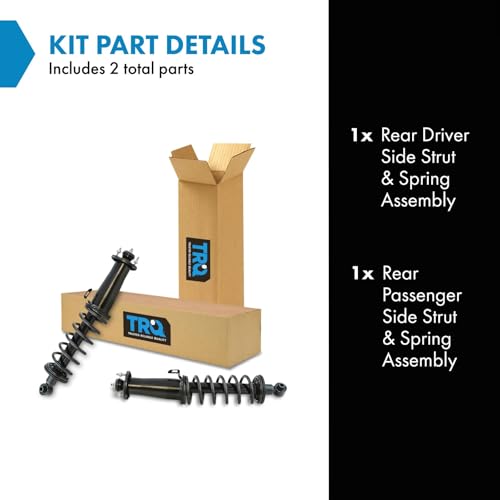 Image of TRQ Rear Strut and Spring Assembly Set 2 Piece | For 2006-13 Lexus IS250 11-13 IS350