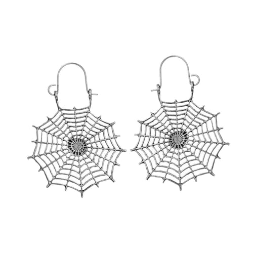 Boucles d'oreilles punk asymétriques web contre les looks trop classiques