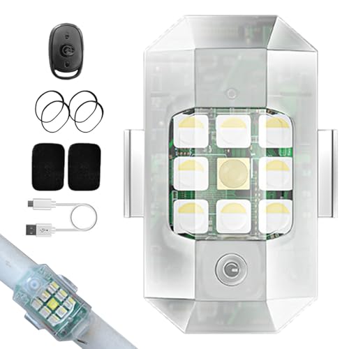 Feux Clignotants Pour Véhicules,Éclairage Étanche 7 Couleurs - Lumieres De Sécurité Pour Véhicules - pour Usage Extérieur et Intérieur sur Voitures Camions VUS et pour Vélo Scooter Motocyclette de