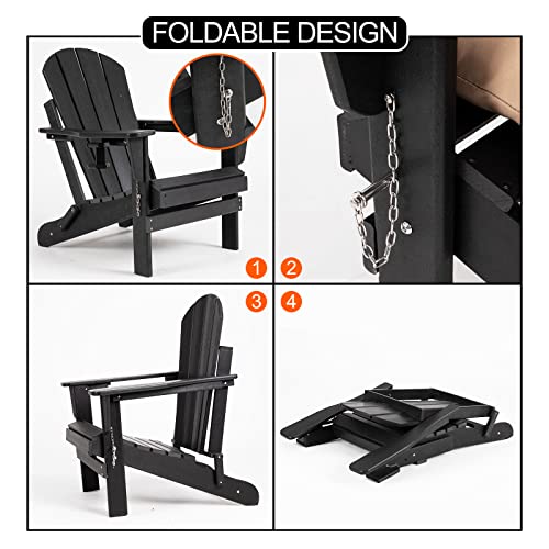 Nalone USNL-P0001 Folding Adirondack Chairs Set Of 2 thumb #6