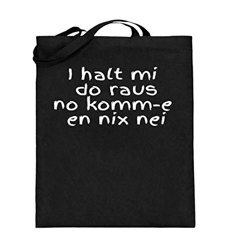 Sac en toile de jute avec longues anses noir cabas réutilisable 38x42 cm