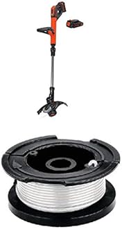 BLACK+DECKER LSTE525 20V MAX Lithium Easy Feed String Trimmer/Edger with 2 batteries and 30-ft spool