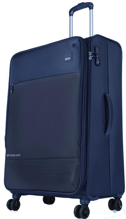 Image of VIP Regent Premium 8-Wheel 79 cm Large Expandable Luggage | Anti-Theft SecuriTech Zipper | TSA Accepted Lock | Lightweight & Spacious (Blue)