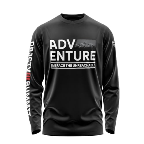 Image of Aero Armour Adventure Printed Cotton T-Shirt | Full Sleeve | Regular Fit | Zero Shrinkage | Round Neck