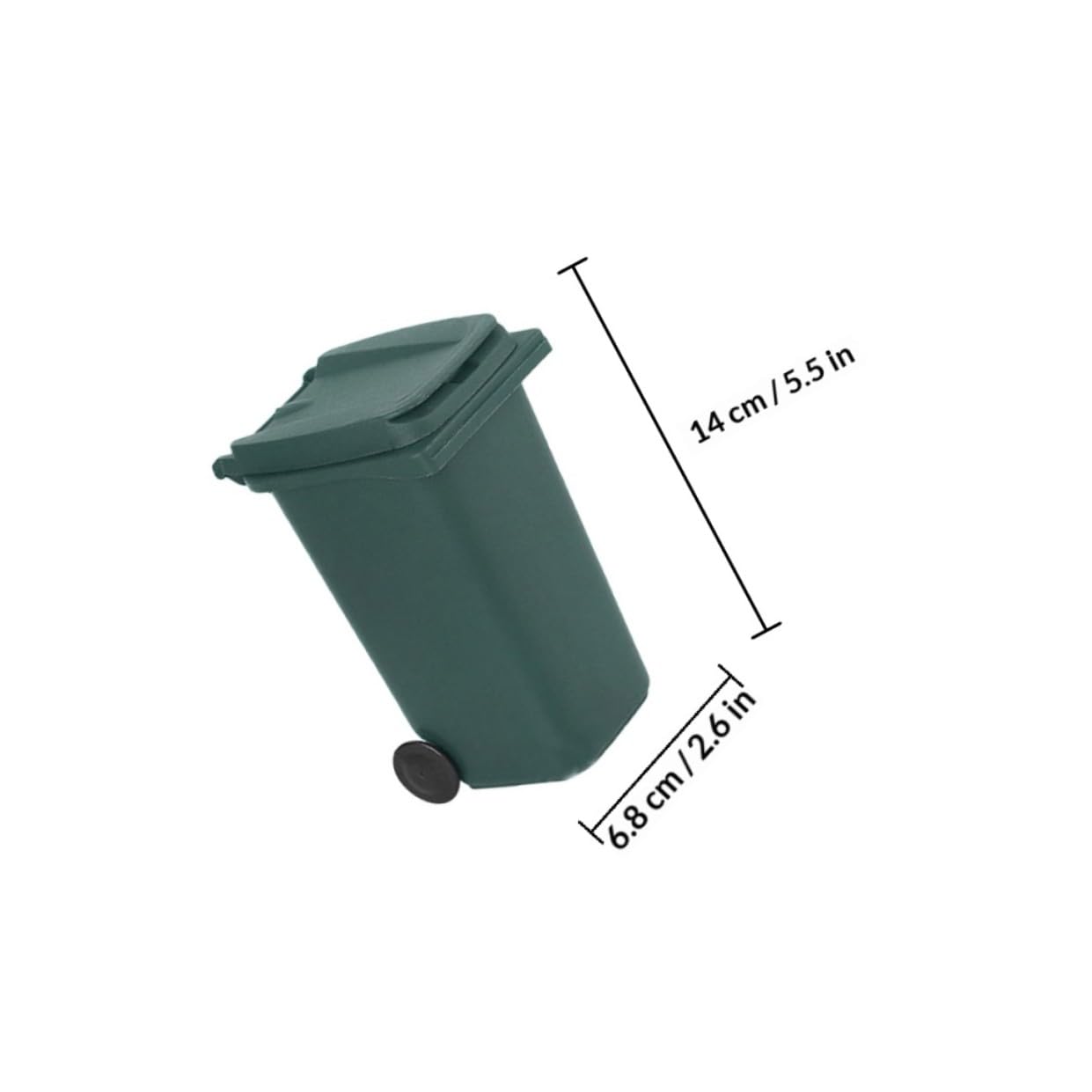 ULTECHNOVO Mini Desktop Trash Can Lid 3-Pack Small Waste Bucket for Office Stylish Tabletop Storage Bin Compact Garbage Holder for Home Desk Organization Random Color