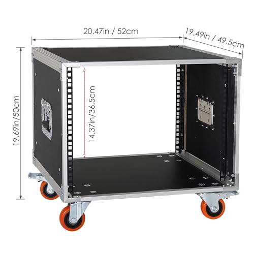 image for WikrOck AV Gear Rack 8U Home Audio & Video Stage Stereo Equipment Stor