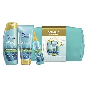 H&S DermaXPro Pack Regalo – Tratamiento Cuero Cabelludo – Champú, Acondicionador Pelo & Serum Pelo Seco Y Dañado, 1 Set