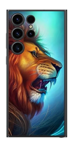 ClearView �T���X�� Galaxy S23 Ultra�p �v�����g �w�� �ی� �t�B���� ���{�� AI�摜YK ���C�I��1�iLion 1�j