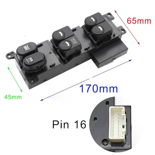 Botonera interruptor elevador ventana de recambio para coche I30 2008-2011 4