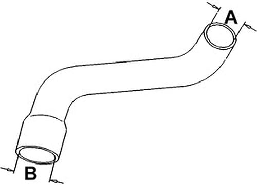 Miniatura 1 de RAParts R52429 - Compatible con manguera inferior de radiador JD Tractor 4430 (sin CA) 2.312 pulgadas ID