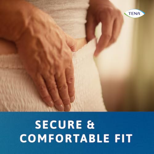 Image of TENA Normal Unisex Adult Diaper Pants Style, Large Size (L) | 10 Units x 4 | 40 Units | Waist 100-130cms | 39-53 inch | 3X Protection | World's Leading Incontinence Brand | For Heavy Urine Leaks