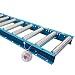 Gravity Conveyor with 1.5" Diameter Galvanized Steel Rollers on 6" Roller Centers. 12″ Wide, 5′ Long Steel Frame - Ultimation