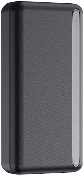 Tepe view SETTY 20000 mAh Power Bank'in bağlantı noktalarını ve LED göstergelerini gösteren fotoğraf.