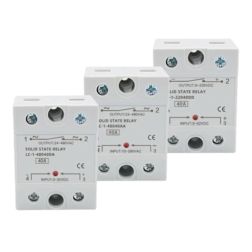 Relé monofásico de estado sólido AC-AC 60A para control de potencia industrial