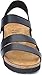 NAOT Kayla Women's Sandals – 3-Strap Support with Backstrap, Cork-Latex Footbed, Arch Support – Comfortable for All-Day Walking Black Matte Leather 9-9.5 N-M US