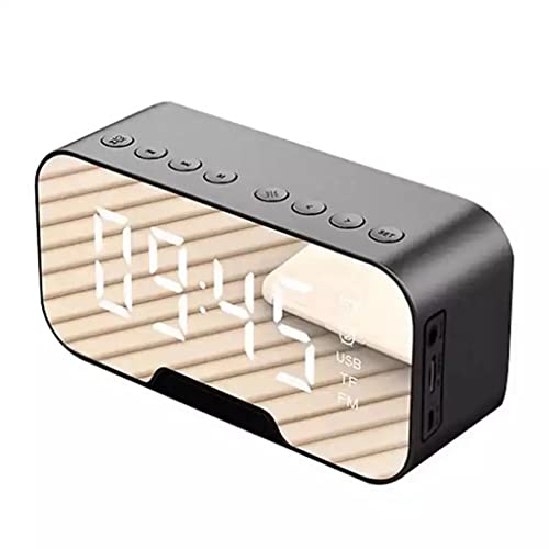 Hypertech X Bluetooth Speaker Alarm Clock - Alarm Clock For Teens, Portable Bluetooth Speakers, Bluetooth Radio, Digital Clocks For Bedrooms, College Dorm Decor, Led Clock, Kids Alarm Clock #TOP1