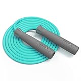 HEREROPE Jump Ropes for Fitness, Adjustable Jump Rope for Women Men, Weighted Speed Rope with 7mm PVC Skipping Rope, No-Slip Grip, Ball Bearing, Great for Speed, Cardio & Tricks, Strength Boxing (Grey-Blue)