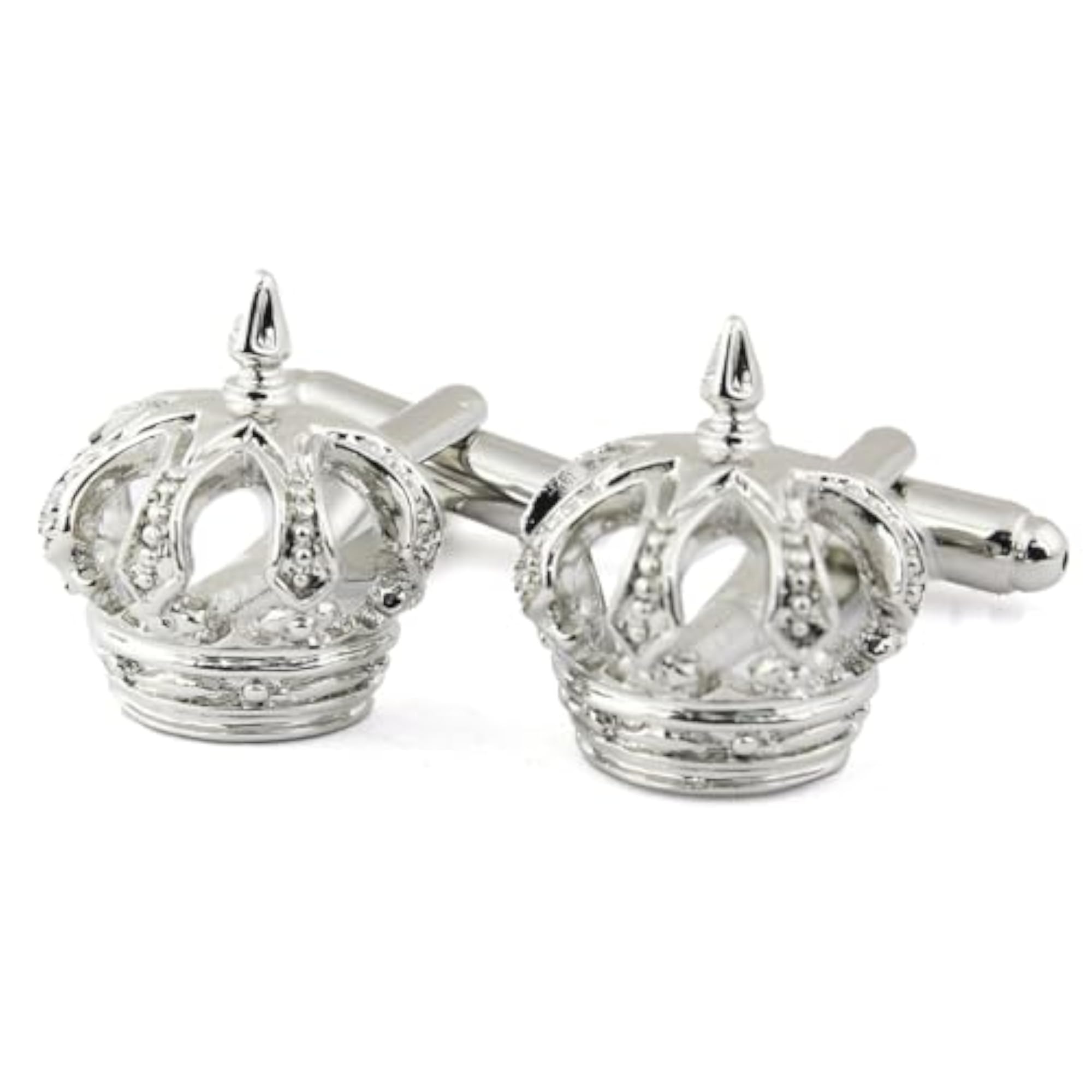 Crown on Cuffs Cufflinks for Men, Elegant Gift