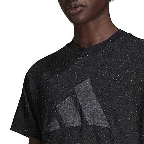 Adidas Women's Winners 3.0 Tee, Core Black Melange, X-Large #TOP2