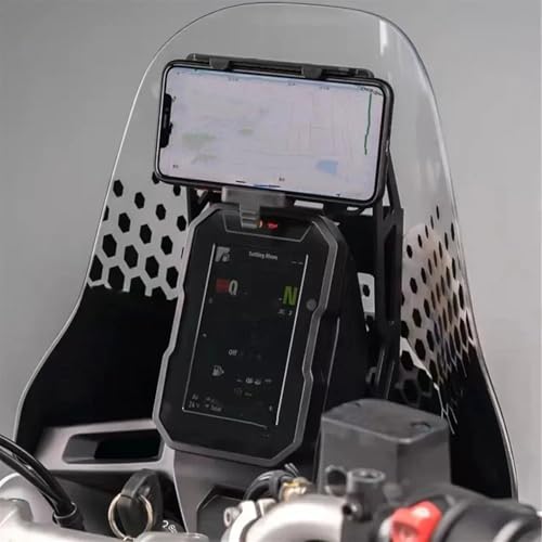 Support GPS Ducati Desert X 2022-2023 de guidon noir - 2