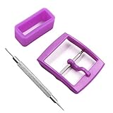 Ce passant de montre est fabriqué en silicone naturel et peut être facilement interchangé en le faisant glisser le long du bracelet.