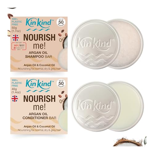 KinKind NOURISH me! Travel Shampoo and Conditioner Bar Set. Up to...