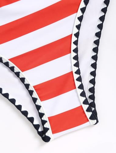 Image of ZAFUL Women Strapless Textured Bandeau Bikini 2 Piece Swimwear Cheeky Solid Lace up Bathing Suits