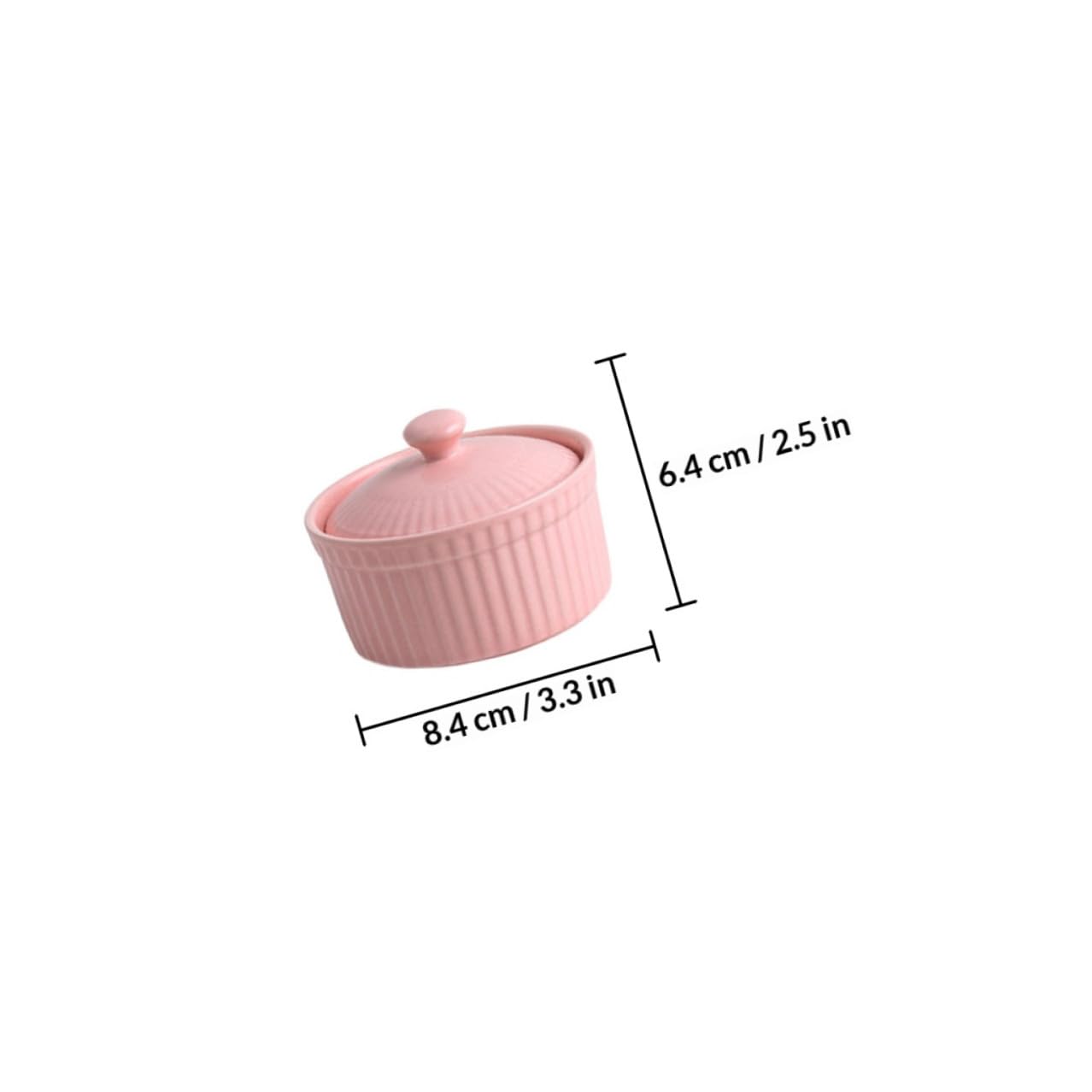 COLLBATH Juego de 5 Tazones de Cerámica para Postres y Pudín con Tapa, Colores Surtidos (,), Aptos para Horno y Microondas, Vajilla Multiusos para Repostería y Cocina Diaria