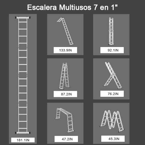 Consejos para Comprar Escaleras de Aluminio Walmart , tabla con los diez mejores. 23 Imagen adicional