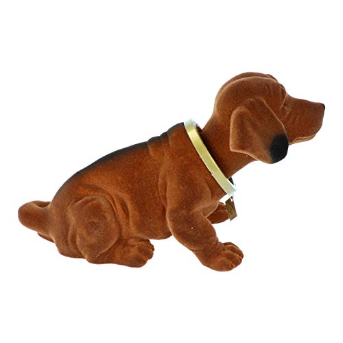 RAKSO Original Dackel mit Gelenk, groß, 29 cm, Mehrfarbig, Tierdruck, Wohndeko, Figurine