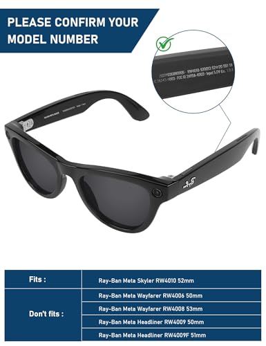 Image of LenzReborn Lens Replacement for RayBan Meta Skyler RW4010 & RW4014 (52mm) AI Glasses, Transitional, Anti-Scratch