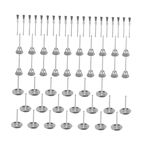 Fonowx 60個入り スチールワイヤーブラシ 3形状 金属錆除去用電動工具アクセサリー