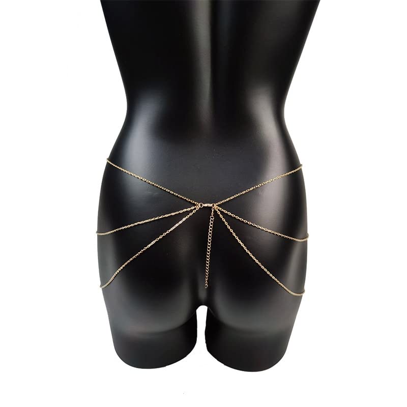 FDGGT Catena Per Corpo Donna, 2 Catene In Vita Multistrato Personalizzabili, Decorazione Fashion