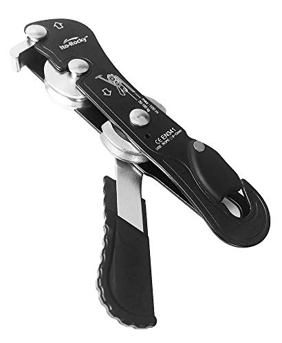 Ito Rocky Climbing Stop Descender Rappelling Anti-Panic Belay Devices for 9-12mm Rope Rescue Equipment Hand Controls Desingned