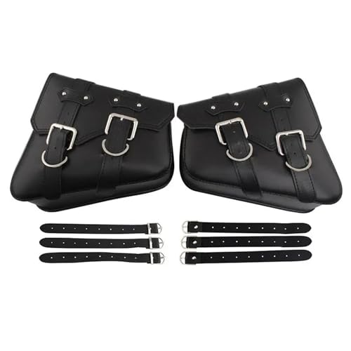Sacoche arrière de moto Sportster XL883 1200 en cuir PU pour bras oscillant