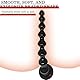 Buttplug extrem lange mit 8 Analhaken,Analplug für Frauen Männer,Plugs Sexspielzeug für Paare extrem sex,Analspielzeuge Anal Kette Sex Spielzeug für die Frau Männer extrem (Schwarz - Small)