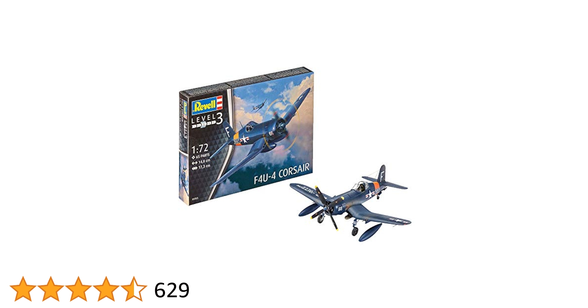 ドイツレベル 1/72 F4U-4 コルセア プラモデル ggw725x Amazon | ドイツレベル 1/72 F4U-4 コルセア プラモデル