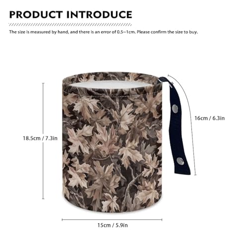Image of Car Trash Can Camo Hunting Forest Collapsible Hanging Portable Dustbin Bin Waste Basket for Men Women Car Accessories Interior Small Trash Can for SUV Trucks