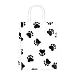 Gift Bags 25Pcs 8x4.25x10.5 Inches BagDream Shopping Bags, Paper Bags, Kraft Bags, Retail Bags, Holiday Party Bags, Dog's Paw Prints Paper Bags with Handles, Paw Print Gift Bags